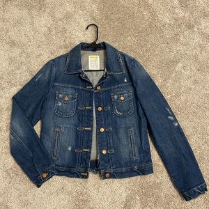 J Crew stone washed denim jacket